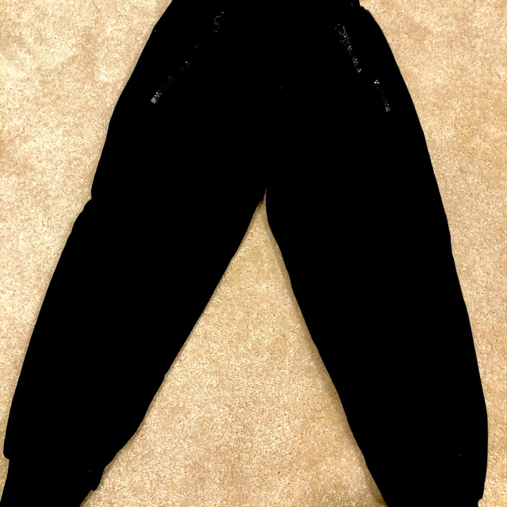 Boys black jogger pants